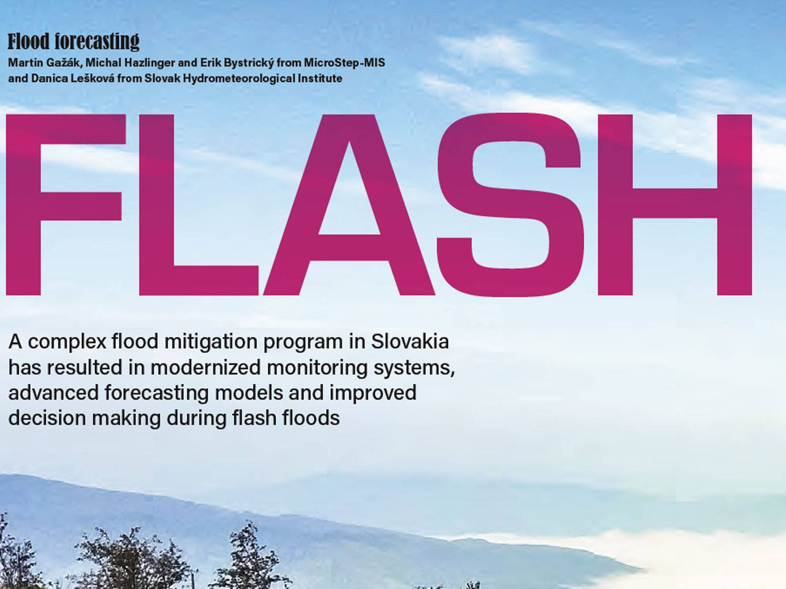 Article in Meteorological Technology International magazine, issue september 2016