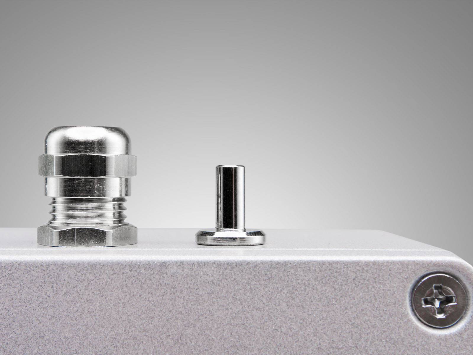 Detail of digital barometer MSB780 connectors